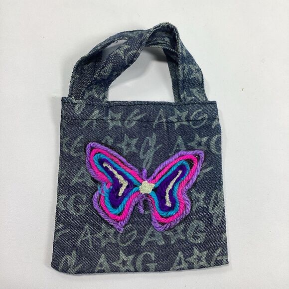 American Girl Replacement Denim Butterfly Bag Purse - Picture 1 of 4